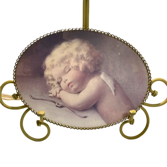 Vintage Angel Sleeping Wall hanging picture or Dresser tray decor - Picture 7 of 7